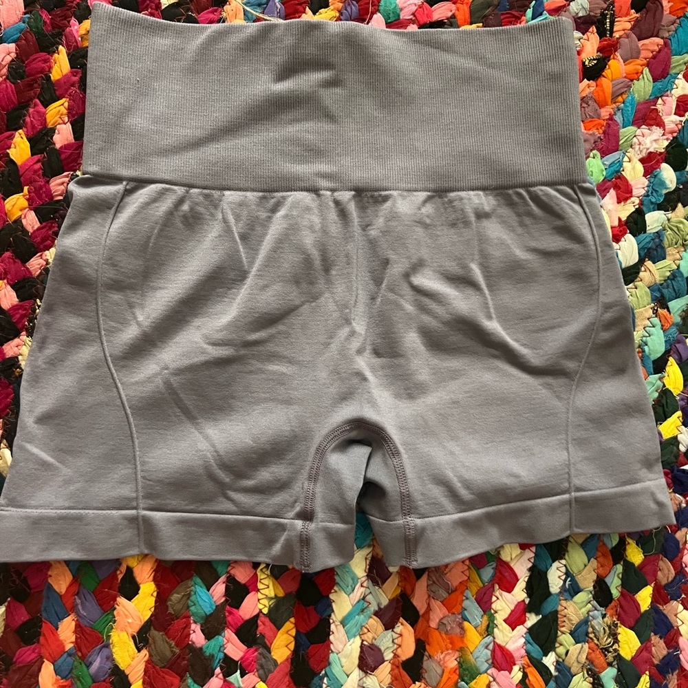 Gray biker shorts from shein